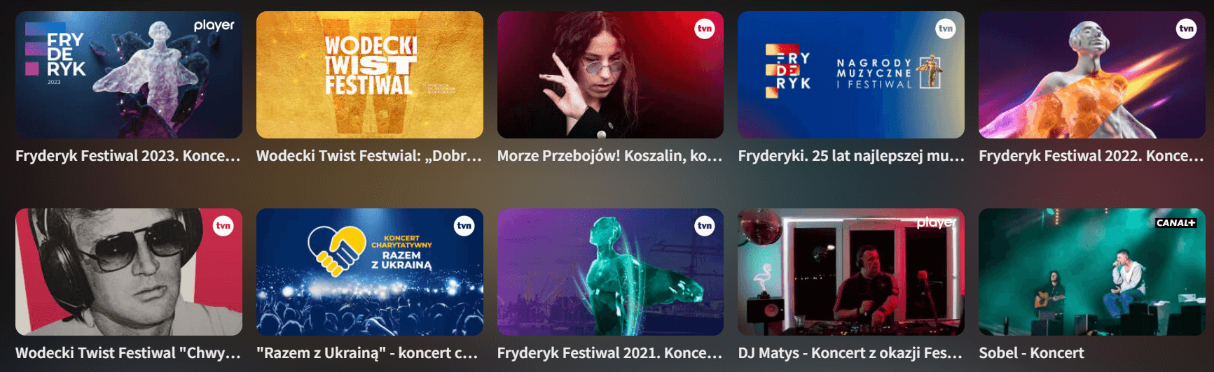 Płatny streaming koncertów na Player