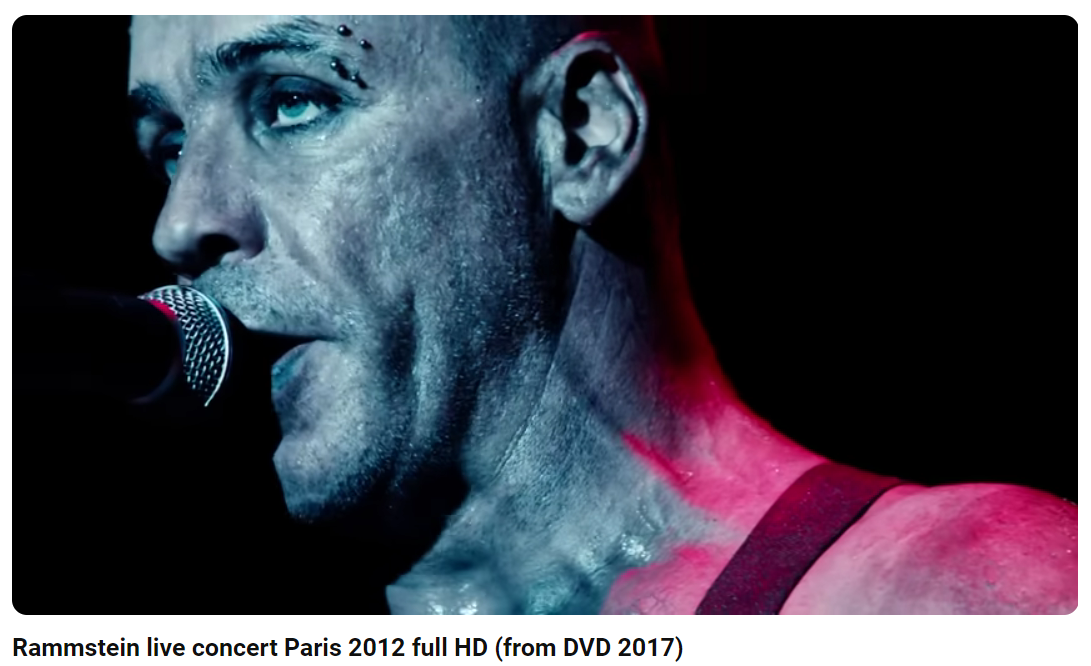 Rammstein live concert Paris 2021